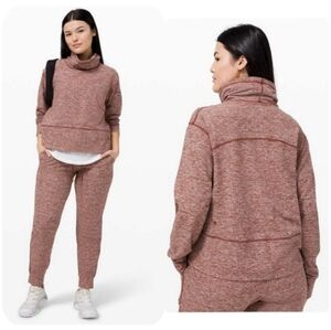 Lululemon Ready to Rulu Fleece Pullover | Heathered Savannah | 6